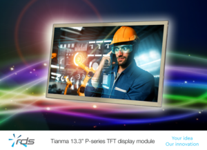 13.3-inch Full HD TFT delivers exceptional optical performance - Bright, colorful, and highly consistent image reproduction RDS-PR-Image_Tianma-13.3-inch-P-series-TFT_13092021