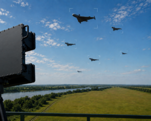 Photo 1 - Countering low flying drones is possible with sophisticated Ku-band ESA micro-Doppler radar